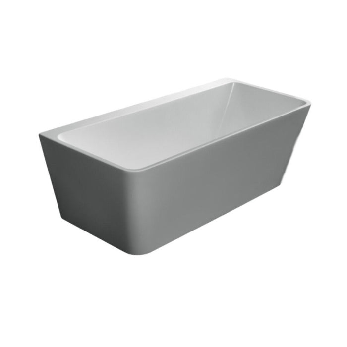 1500-1700*780*600mm Cee Jay Matt White Rectangle Acrylic Back To Wall Bathtub - HD reno