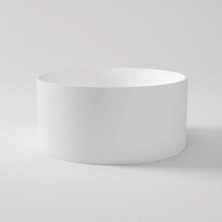 1280*1280*595mm Poseidon CETO Como Gloss White/Matt White Round Acrylic Without Overflow/With Overflow Freestanding Bathtub