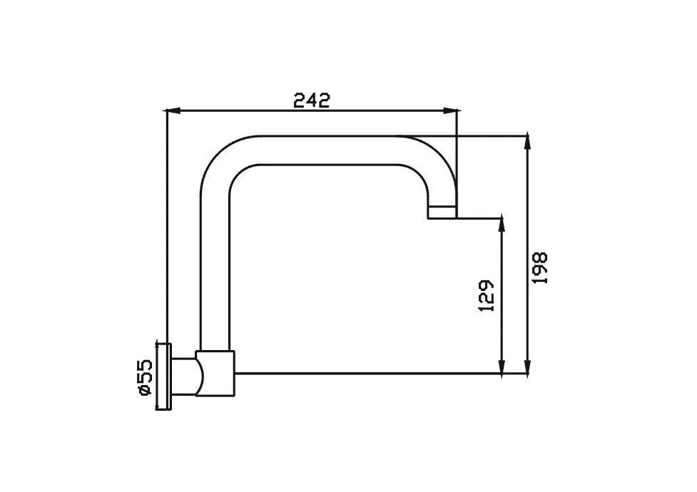 HC Ideal Chrome/Black/Rose Gold, Brushed Nickel/Gun Metal/Gold Swivel Wall Outlet