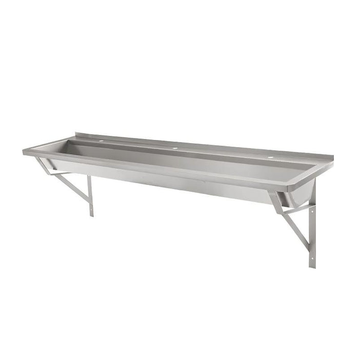 900/1200/1500/1800/2400mm 3monkeez Stainless Steel Walls End Pattern Trough - HD reno