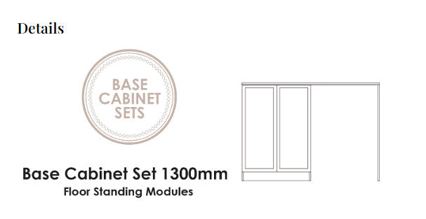 1300*600*900mm Otti Hampshire Matt Black Base Laundry Cabinet With Stone Top And Sink