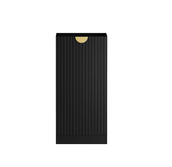 415*585*880mm Otti Marlo Matt Black Moisture Resistant Plywood 415 Floor Standing Base Cabinet