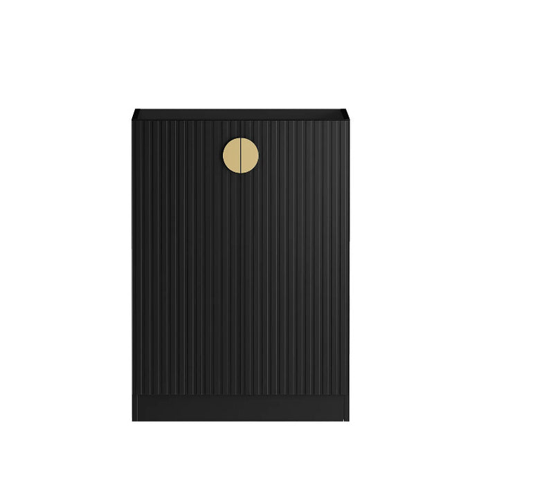 630*580*880mm Otti Marlo Matt Black Moisture Resistant Plywood 630 Base Cabinet