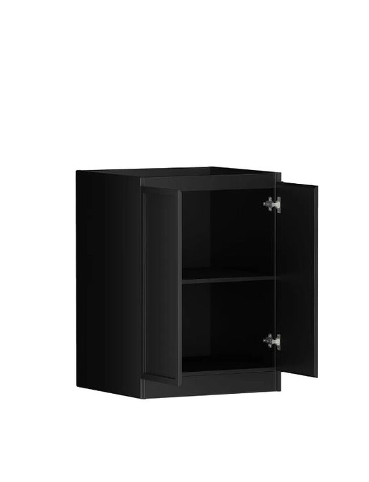 1300*600*900mm Otti Hampshire Matt Black Base Laundry Cabinet With Stone Top And Sink
