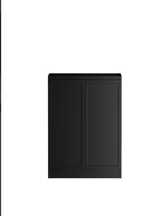 1300*600*900mm Otti Hampshire Matt Black Base Laundry Cabinet With Stone Top And Sink