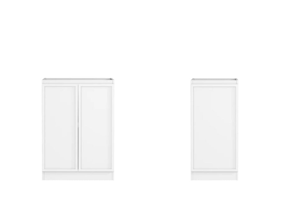 1060*600*900mm Otti Hampshire Matt White Base Laundry Cabinet With Stone Top And Sink