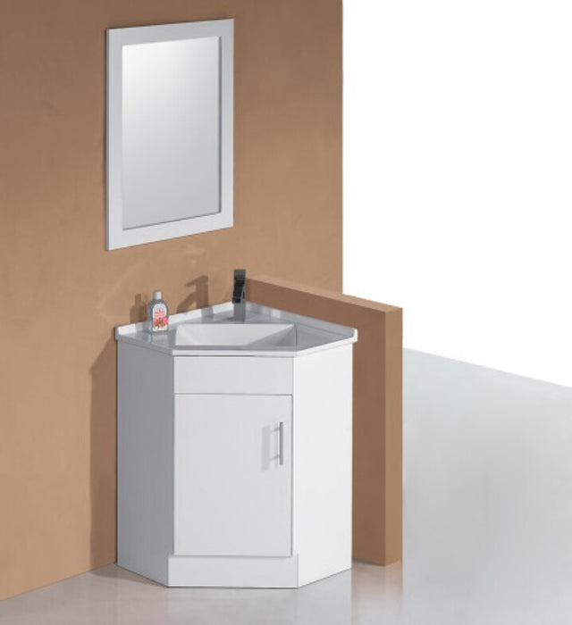 600-900*900*840mm Sunny Poly Marble Basin T Bar Handle With Kickboard Corner Vanity