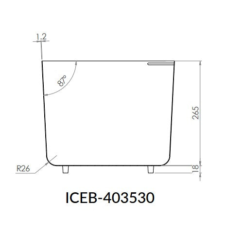 Ice Well Removable Basket (Suit ICE-403530 - ICEDI-403530) - HD reno