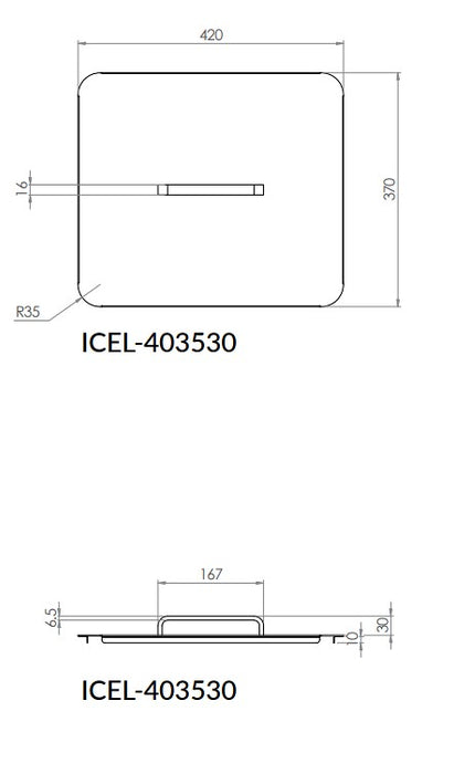 Drop In Insulated Stainless Steel Ice Well (400x350x300) - HD reno