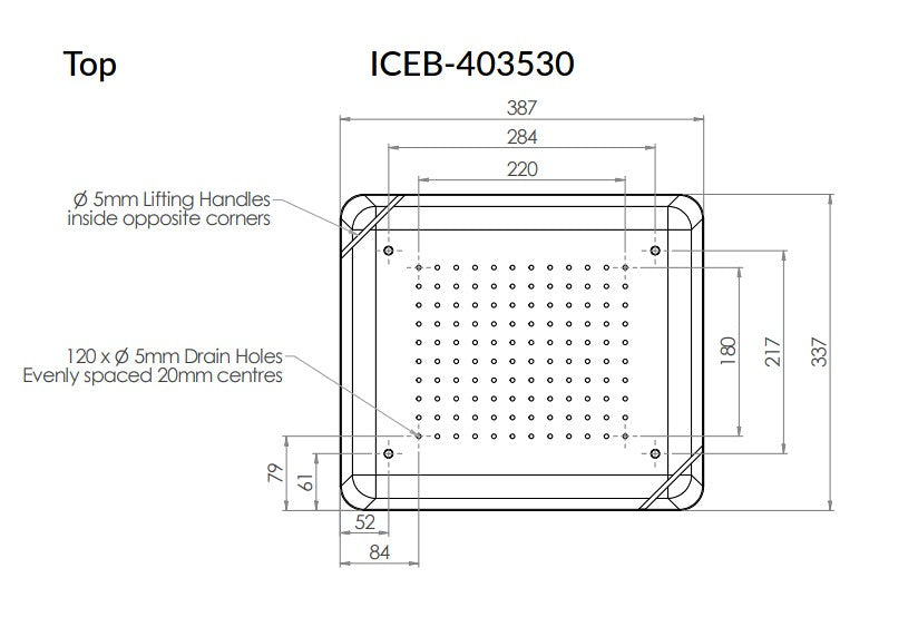 Ice Well Removable Basket (Suit ICE-403530 - ICEDI-403530) - HD reno