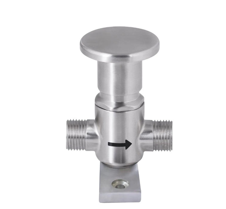 304 Grade Stainless Steel Mechanical Foot/Knee Operated Valve 90 Degree Mount - HD reno