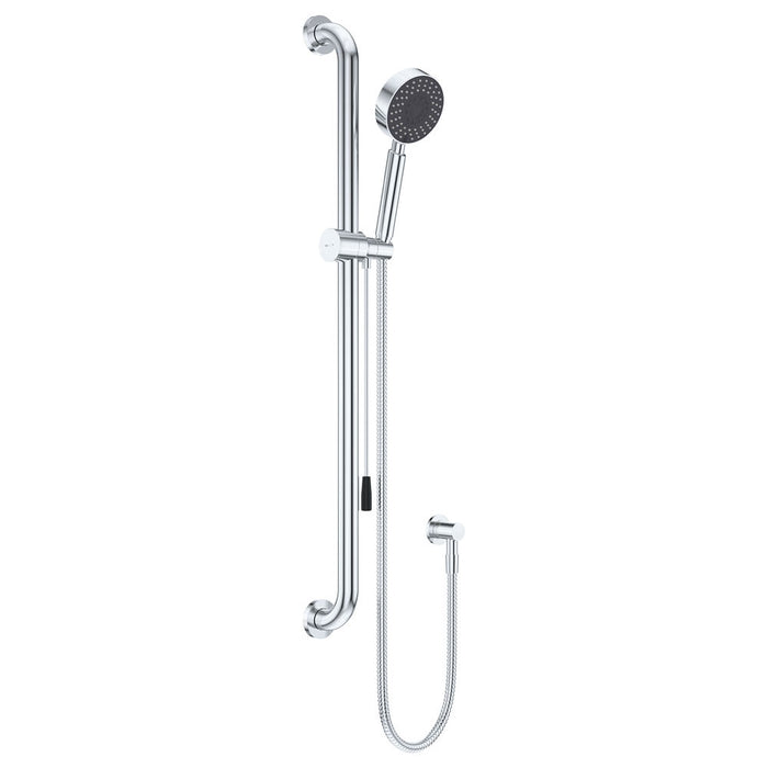 Fienza Stella Care Chrome Round Rail Shower With Push/Pull Slider