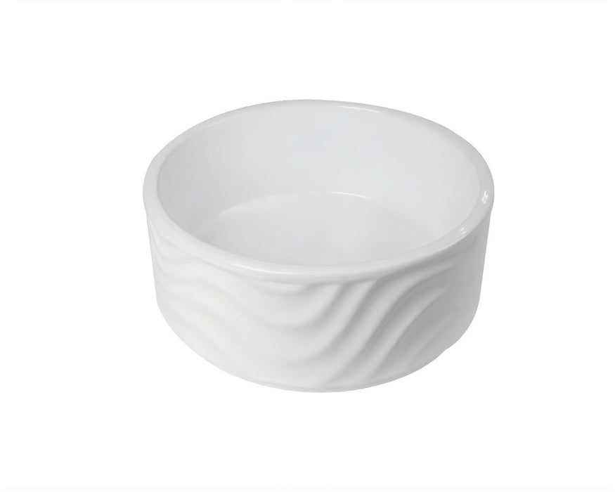 420*420*160mm Infinity Round Gloss White/Matt White Ceramic Above Counter Basin