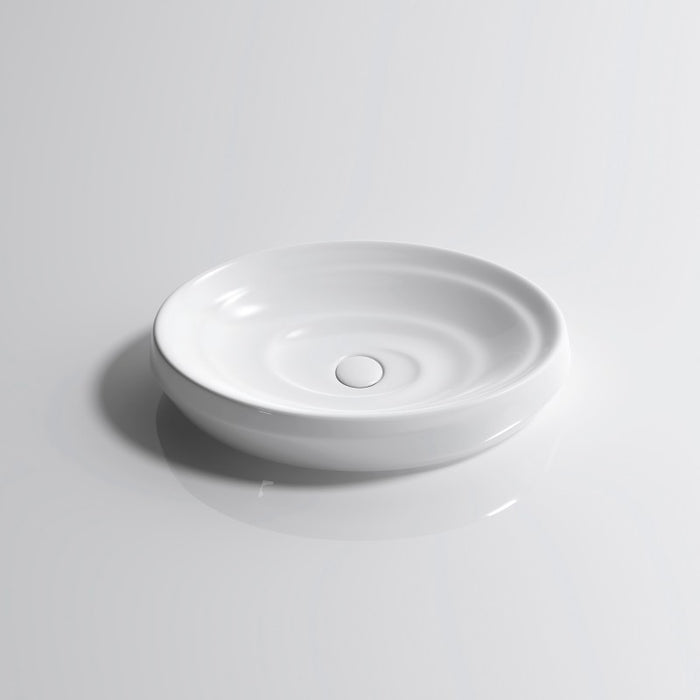 600*380*130mm Infinity Oval Gloss White/Matt White/Matt Black Ceramic Above Counter Basin