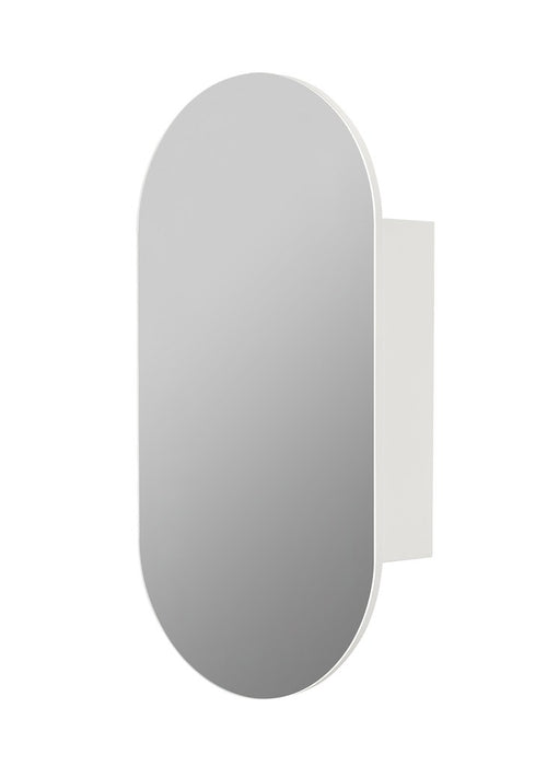 450*900*150mm Poseidon Olivia Oval Matt Black/Matt White Copper-free Mirror Shaving Cabinet