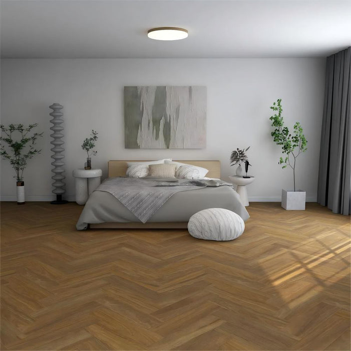 ECO Ornato Herringbone Hybrid Floorboards Coastal Select Spotted