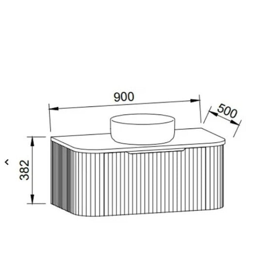 750-1800*500*380mm Timberline Santos Wall Hung Vanity