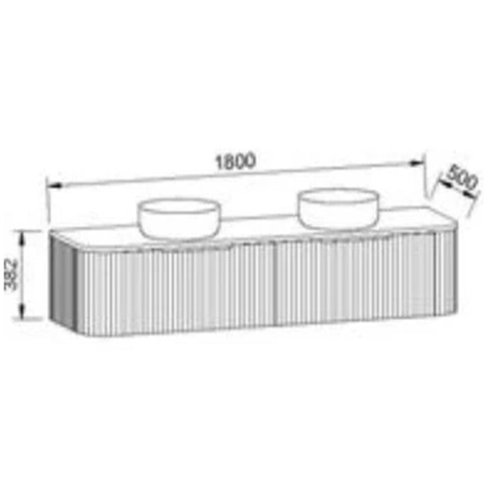 750-1800*500*380mm Timberline Santos Wall Hung Vanity