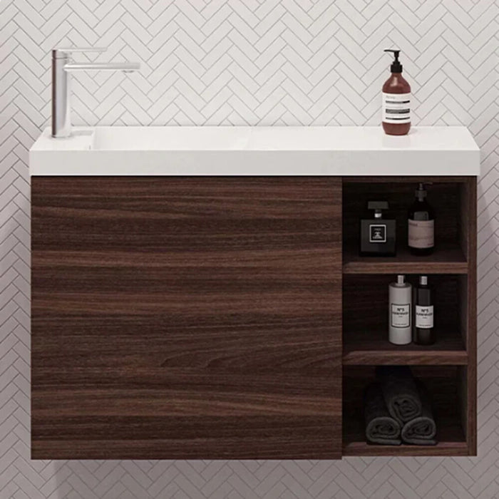 800*220*875mm Timberline EADIE Space Saving Single Bowl Floor Standing Vanity