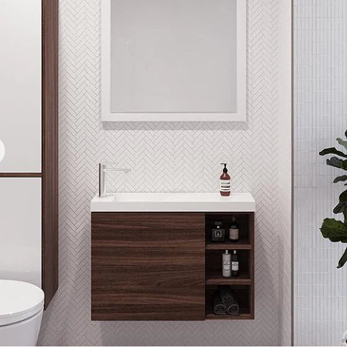 800*220*545mm Timberline EADIE Space Saving Single Bowl Wall Hung Vanity