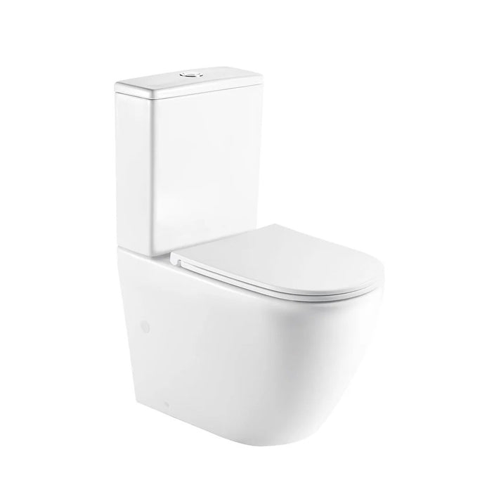 620*365*830mm Mercio Hani Highest Quality Vitreous China Gloss White Rimless Back To Wall Toilets