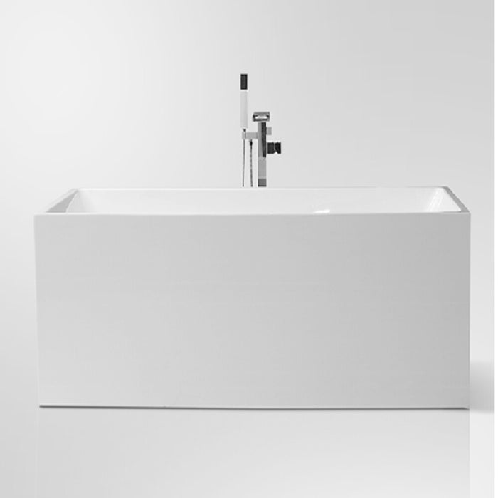 1400-1700*750*600mm Sunny 163 Gloss White Rectangle Acrylic Freestanding Bathtub