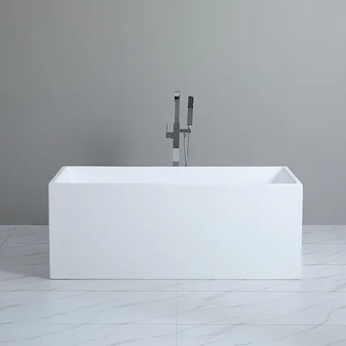 1400*700*560mm Poseidon THBT Matt White Rectangle Acrylic Multifit Freestanding Bathtub