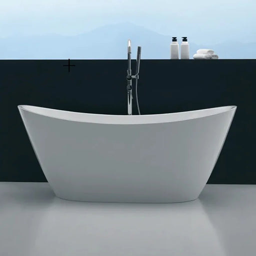 FS11 1500/1700*760/800*680mm Bath Tub White/Black Acrylic Free Standing - HD reno