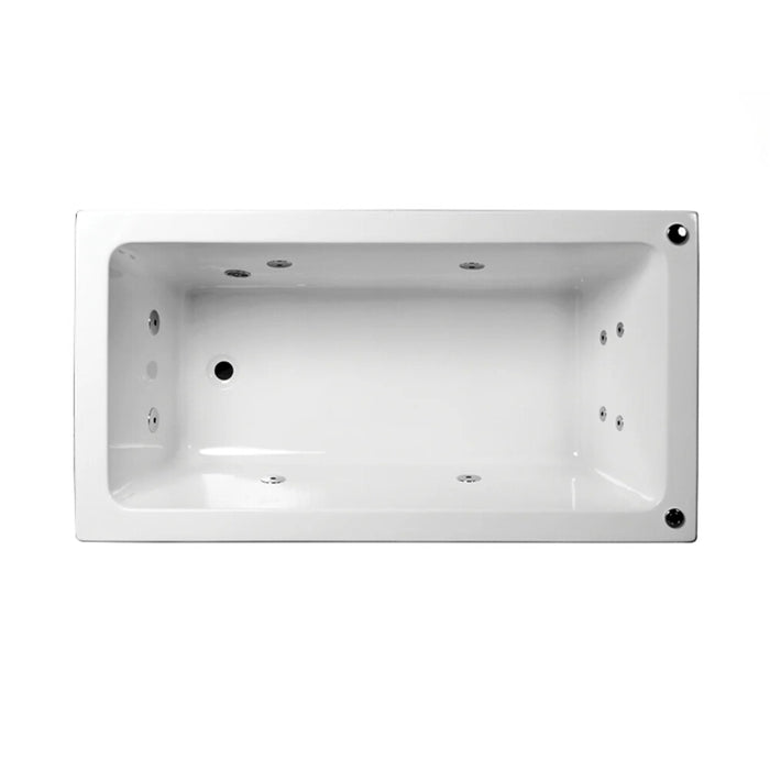 1490/1700/1795*750*470mm Alpha Spa Bath Tub 6/10/12 jets White Acrylic Drop in Rectangle - HD reno