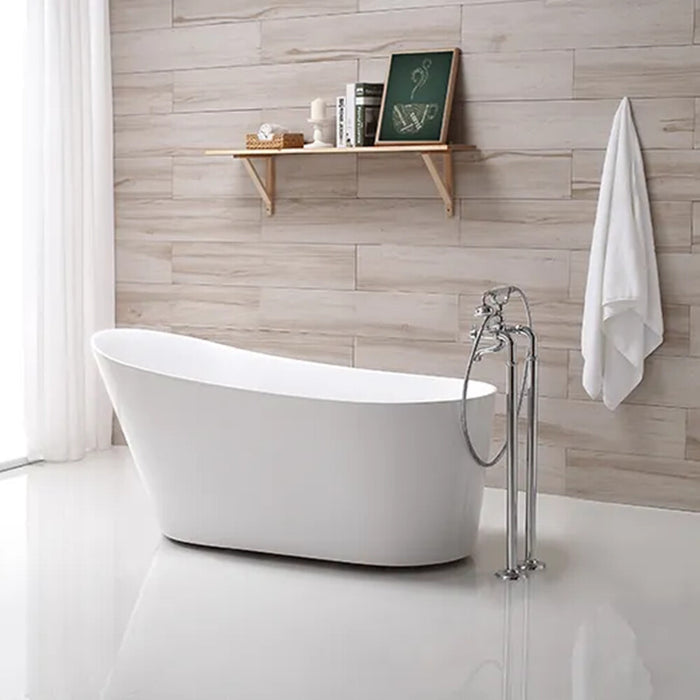1600*730*750mm Sunny 175 Gloss White Special Shape Acrylic Freestanding Bathtub