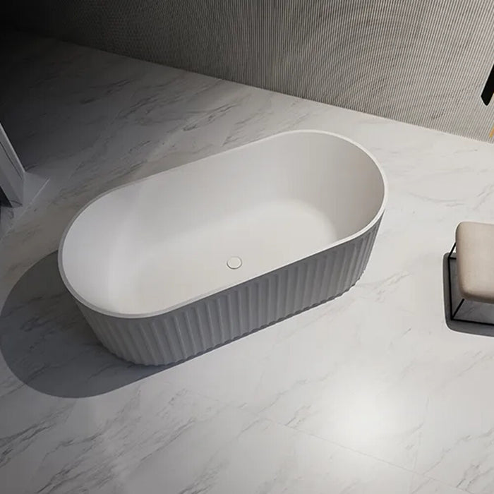 1500/1700*750/800*580mm ARTEMIS Series Matt White Freestanding Bathtub Non-Over Flow