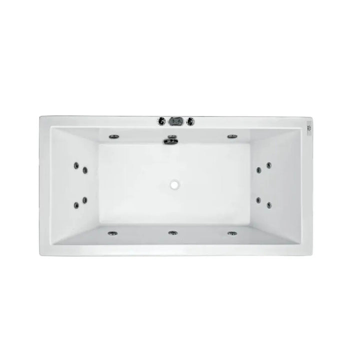 1550/1680/1800*840*480/500mm Catolina Spa Bath 6/10/14 jets White Acrylic drop in Rectangle - HD reno