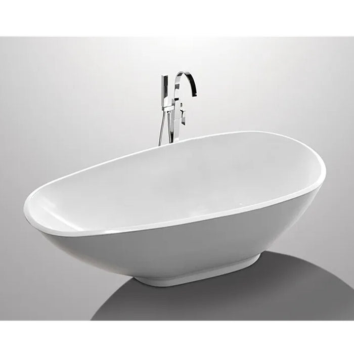 1900*850*600mm Sunny Modern Gloss White Special Shape Acrylic Freestanding Bathtub