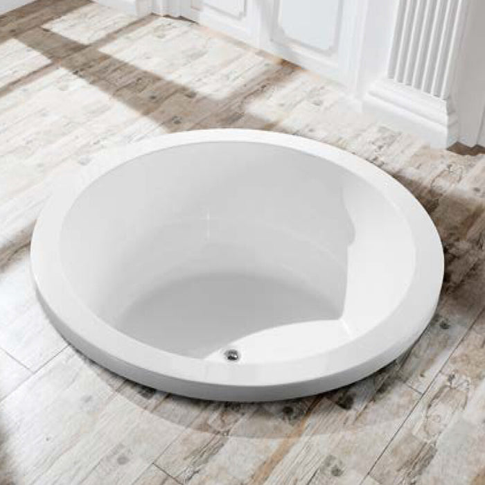 Lucena 1495*1495*490mm Gloss White Round Drop in Bath Tub - HD reno