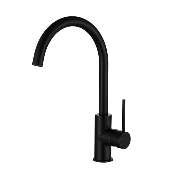 INS Roul Matt Black Round Kitchen Mixer