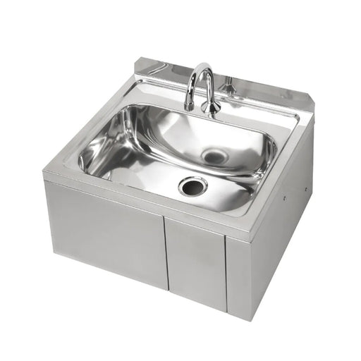 Hands Free Knee Operated Stainless Steel Basin - HD reno