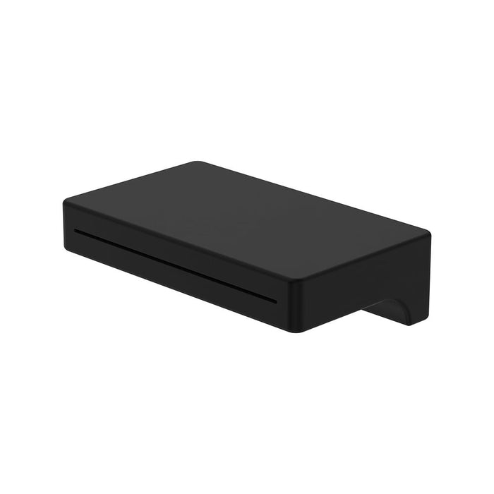 FIE Matt Black Solid Brass Rectangle Bath Outlet