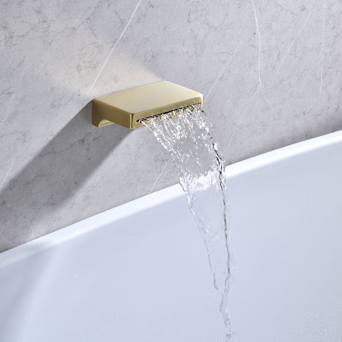 FIE Urban Brass Solid Brass Rectangle Bath Outlet