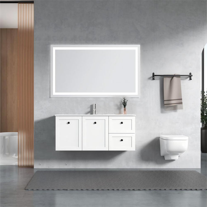 600-1500*460*540mm ROMA Hampton White Wall Hung Vanity