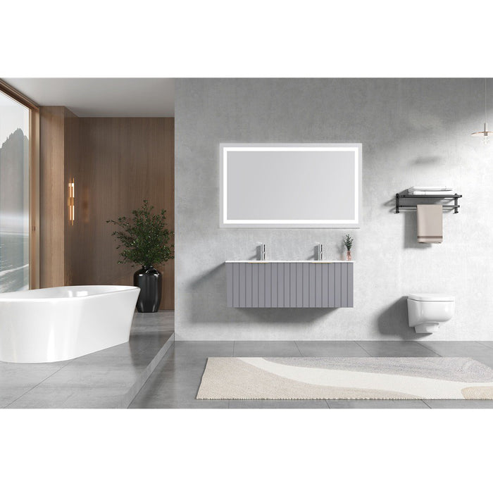 600-1200*460*420mm Roma RC580 Grey Linear Bathroom Cabinet Wall Hung Vanity
