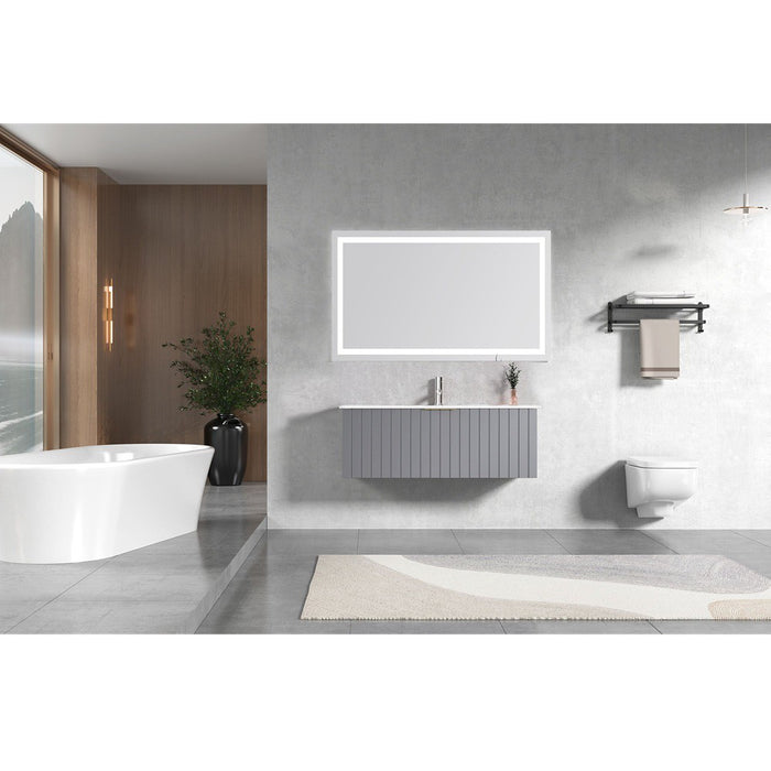 600-1200*460*420mm Roma RC580 Grey Linear Bathroom Cabinet Wall Hung Vanity