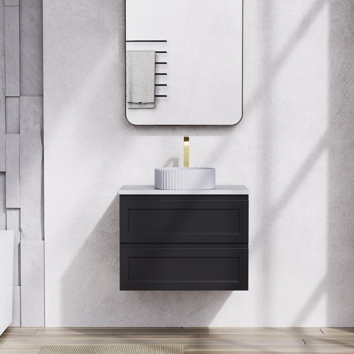 600-1500*460*560mm Matt Black Bathroom Vanity Wall Hung Cabinet Only and Ceramic/Stone Top Available