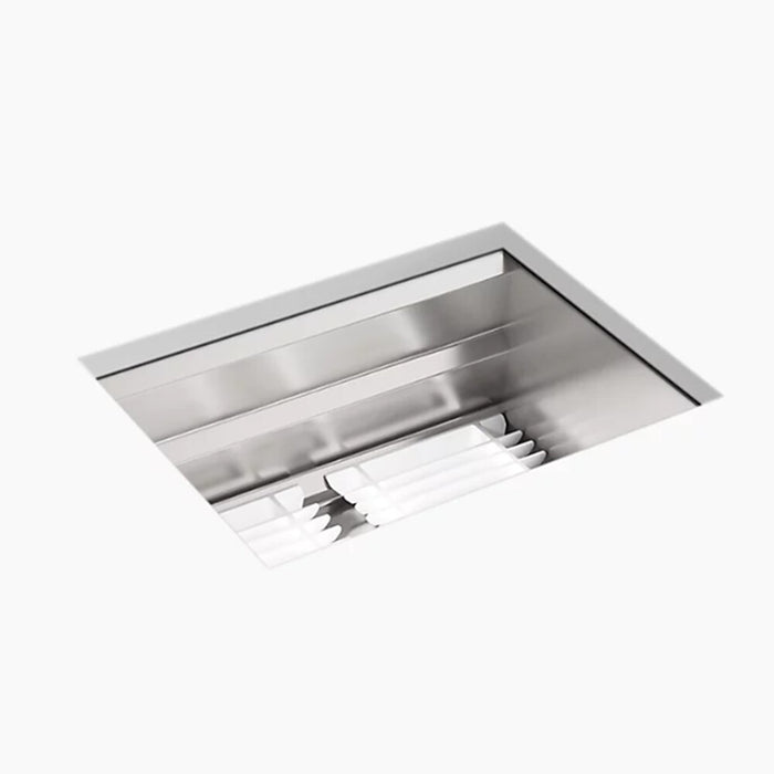 585*450*275mm Kohler Prolific Stainless Steel Square Single Bowl Workstation Undermount Kitchen Sink