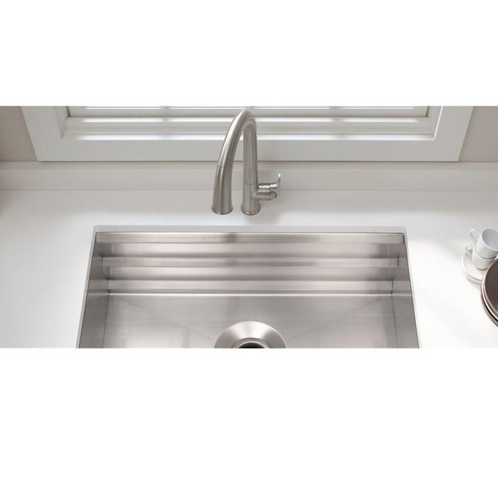 735*450*280mm Kohler Prolific Stainless Steel Square Single Bowl Workstation Undermount Kitchen Sink