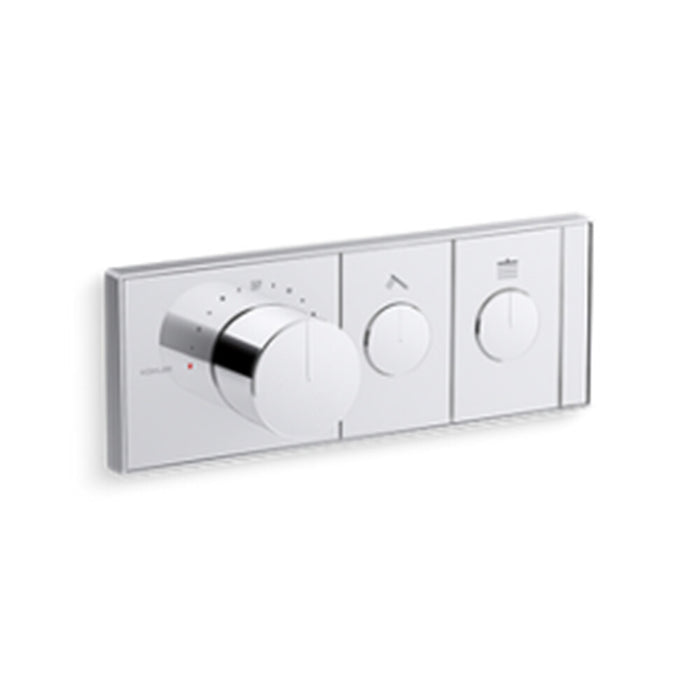 Kohler Chrome/Brushed Nickel/Brushed Brass/Matt Black Anthem Recessed Mechanical Thermostatic Control - Two Outlet (2OT)