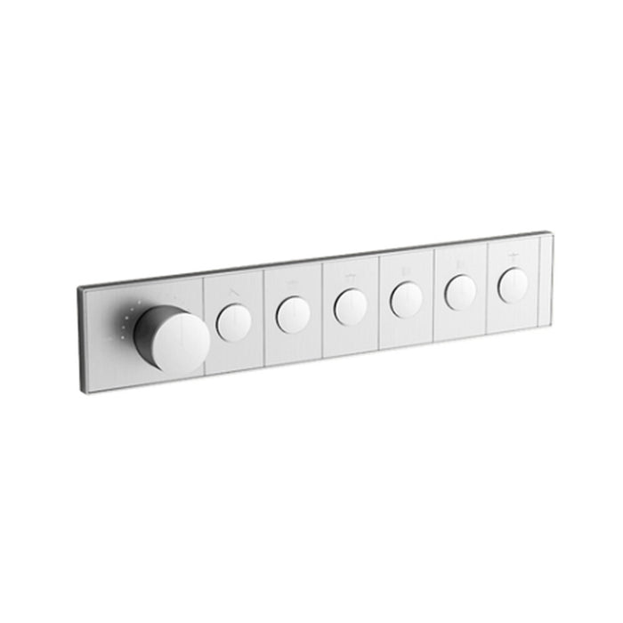 Kohler Chrome/Brushed Nickel/Brushed Brass/Matt Black Anthem Recessed Mechanical Thermostatic Control - Six Outlet (6OT)