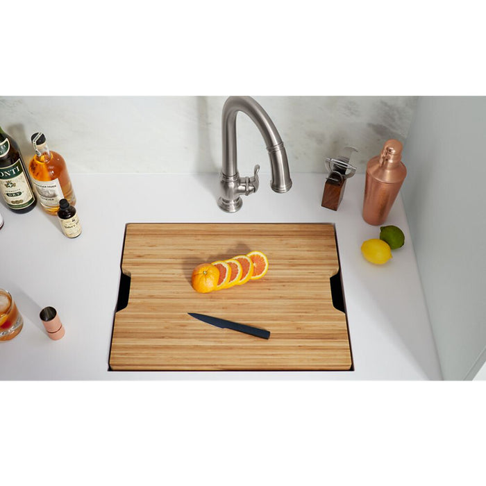585*450*275mm Kohler Prolific Stainless Steel Square Single Bowl Workstation Undermount Kitchen Sink