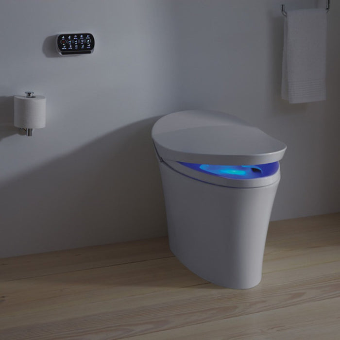 675*438*533mm Kohler Veil One-touch Remote Control Nightlight Wall Faced Smart Bidet Toilet