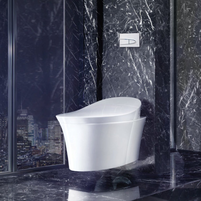 675*438*435mm Kohler Veil LCD Remote Nightlight Control Wall Hung Bidet Smart Toilet