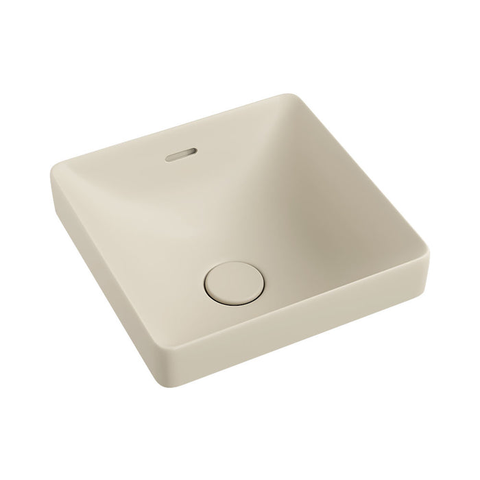 345*345*175mm Fienza Aluca Khaki Vitreous China Square Insert Basins